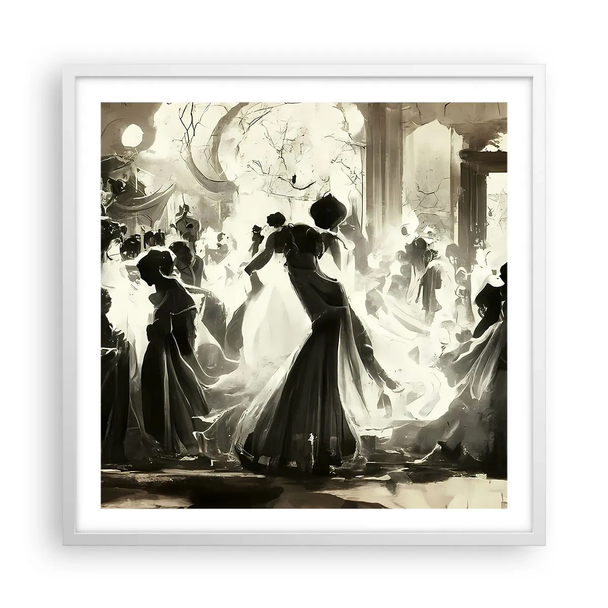 Plagát v bielom ráme - Veľká maškaráda - 60x60 cm