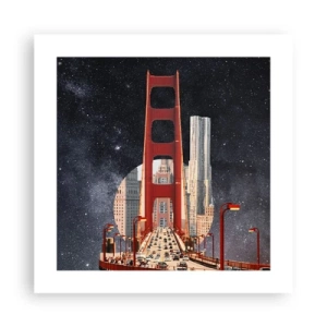 Plagát - Vždy v centre - 40x40 cm