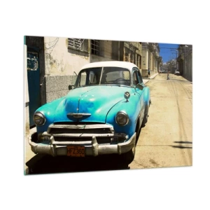 Obraz na skle - Evviva Cuba! - 100x70 cm
