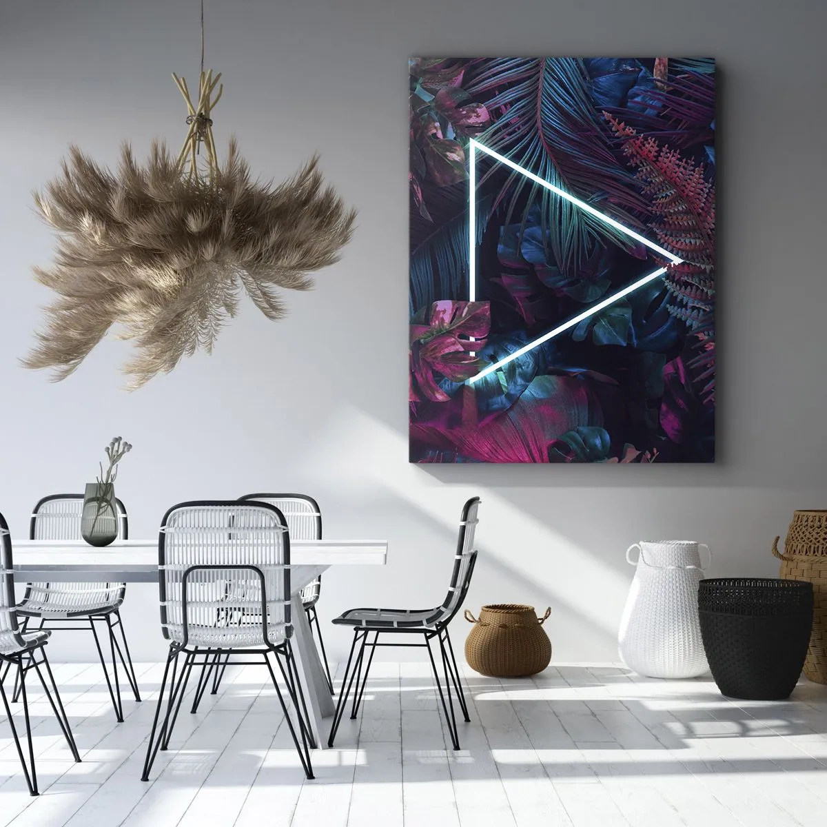 Obraz na plátne - Záhrada v disco štýle - 50x70 cm