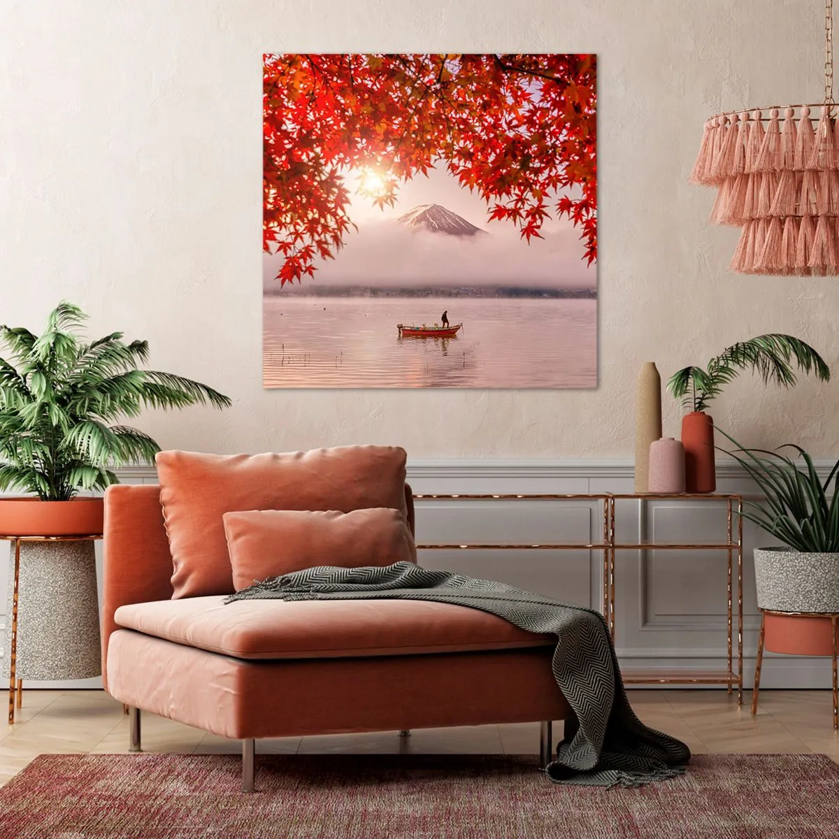 Obraz na plátne - V japonskom štýle - 40x40 cm