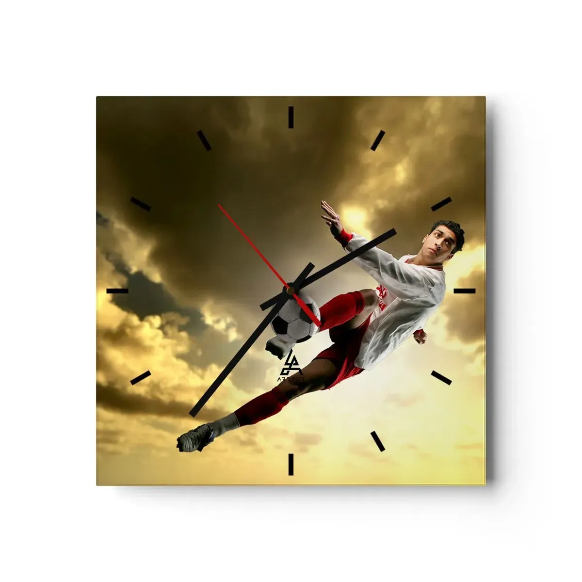 Nástenné hodiny - Futbalové nebo - 40x40 cm