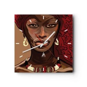 Nástenné hodiny - Ebenová Venuša - 40x40 cm