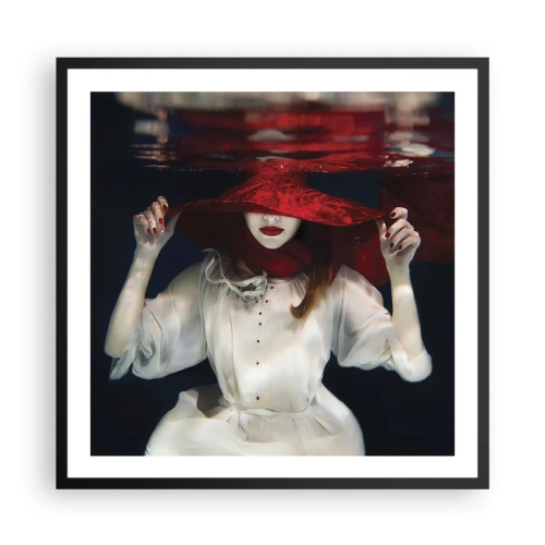 Plagát v čiernom ráme - Divoženka - 60x60 cm