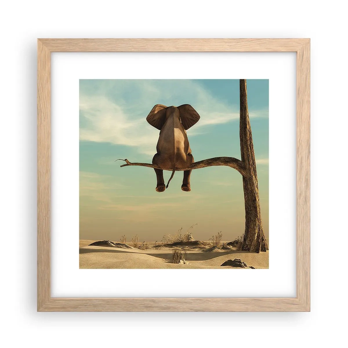 Plagát v ráme zo svetlého duba - Nový uhol pohľadu - 30x30 cm