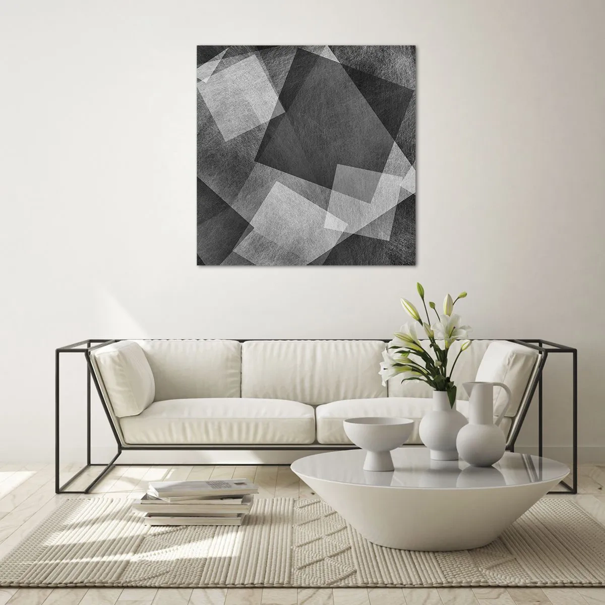 Obraz na skle - Odveký symbol trvalosti a poriadku - 30x30 cm