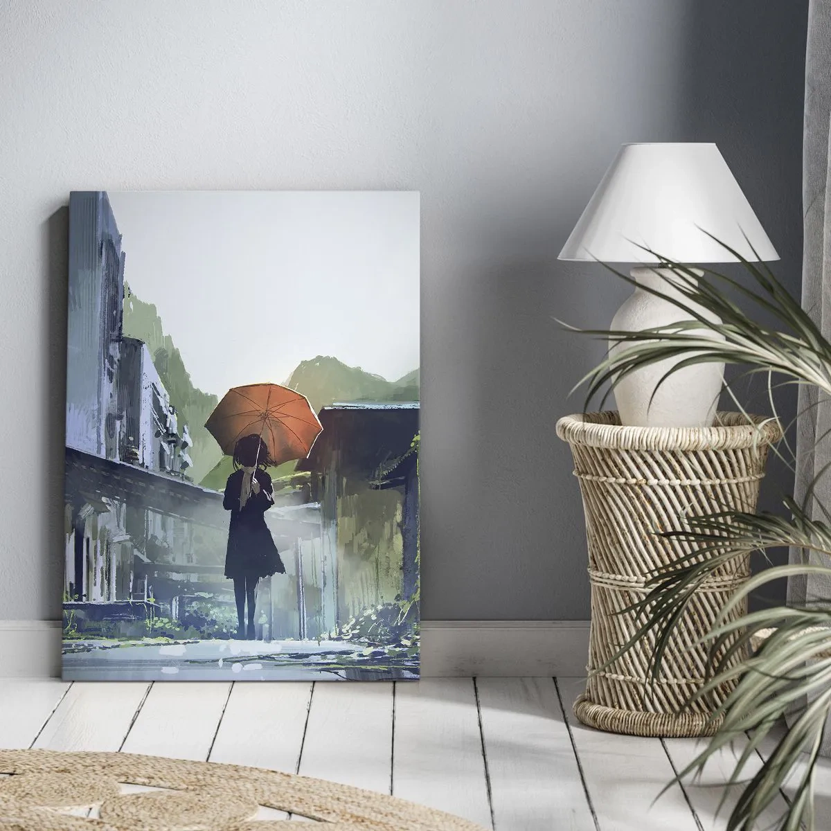 Obraz na plátne - Oživujúci dážď - 55x100 cm