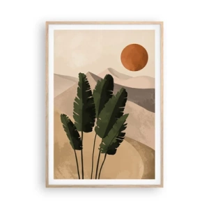 Plagát v ráme zo svetlého duba - Triumf života - 70x100 cm