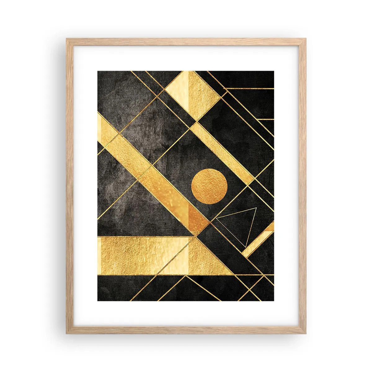 Plagát v ráme zo svetlého duba - Slnko púšte - 40x50 cm