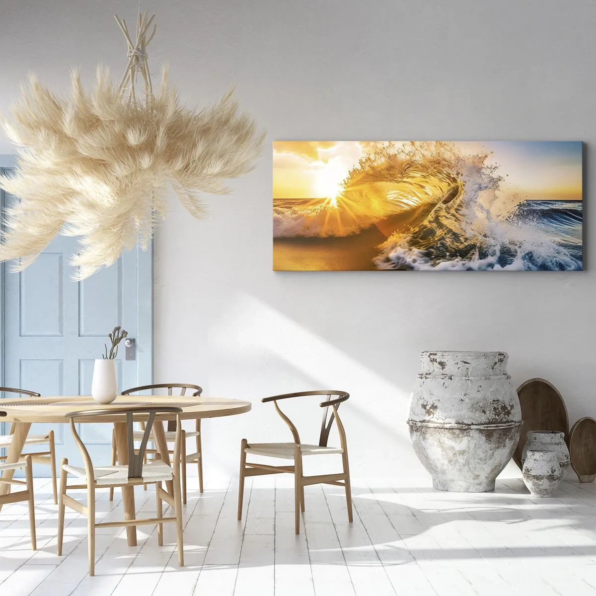 Obraz na plátne - Hra v piesku - 120x50 cm