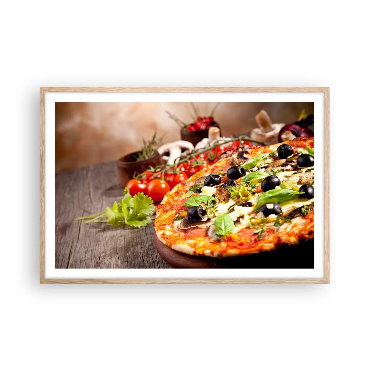 Plagát v ráme zo svetlého duba - Z telurických zložiek - 91x61 cm