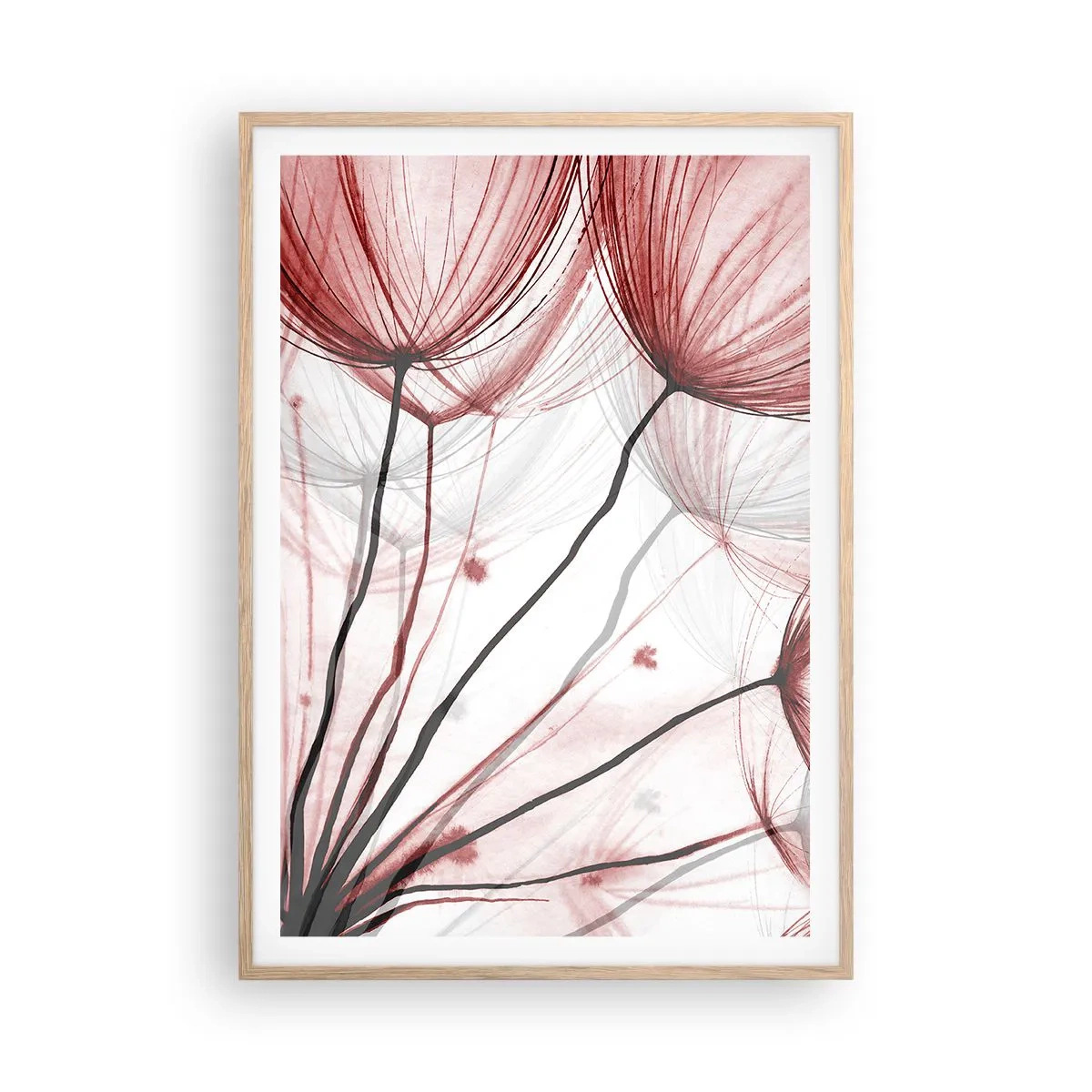 Plagát v ráme zo svetlého duba - Pred odletom - 70x100 cm