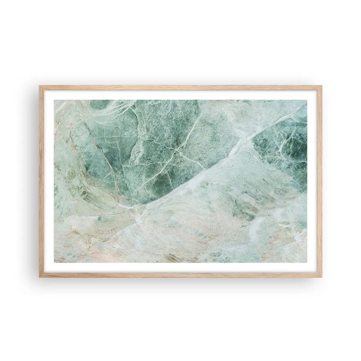 Plagát v ráme zo svetlého duba - Vznešený chlad kameňa - 91x61 cm