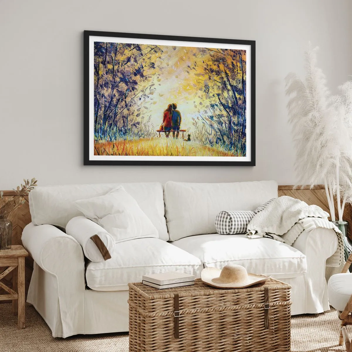 Plagát v čiernom ráme - Magický okamih - 91x61 cm