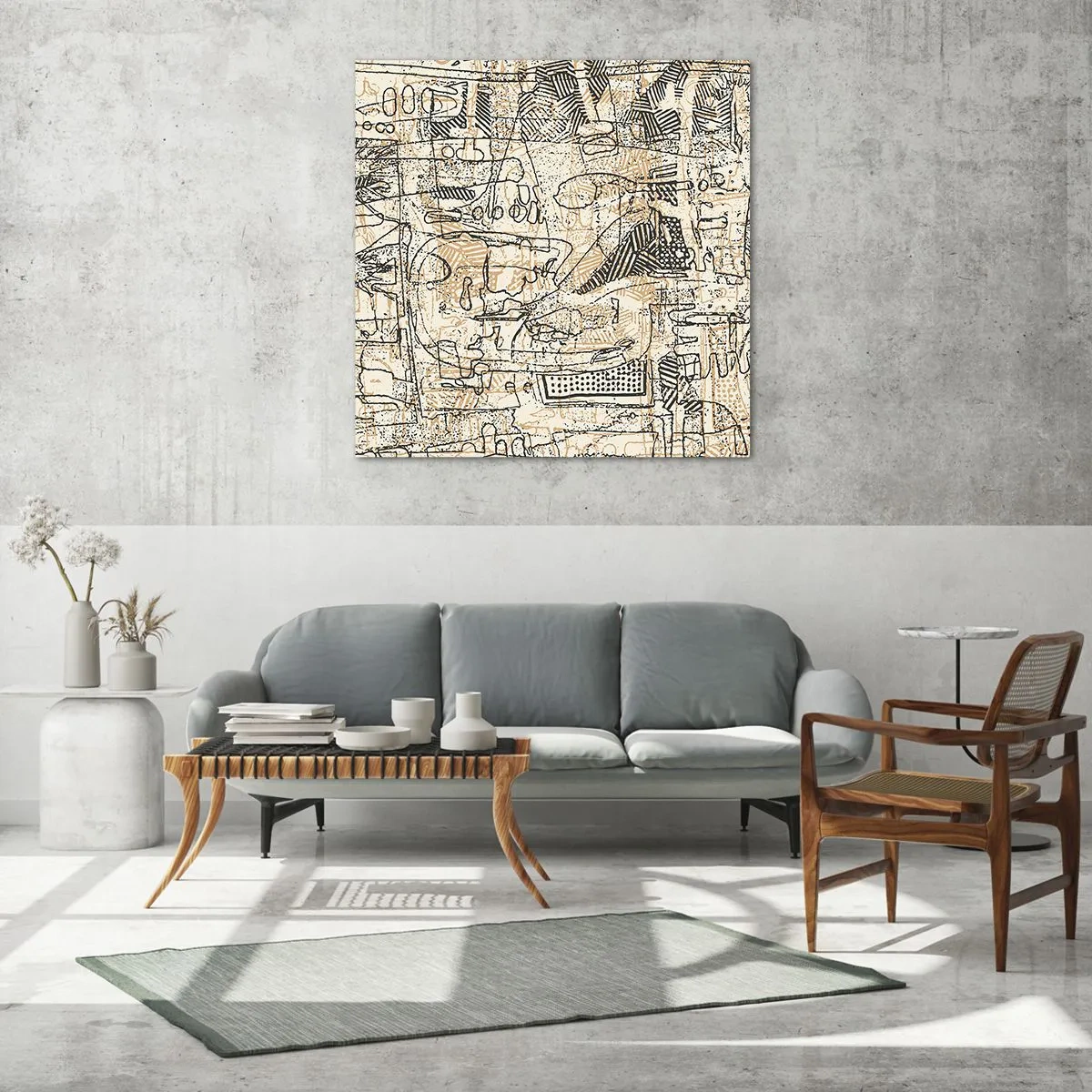 Obraz na skle - Čaká na rozlúštenie - 70x70 cm