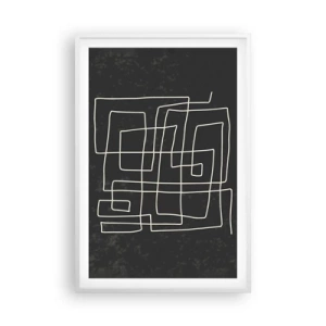 Plagát v bielom ráme - Nie je to tak jednoduché - 61x91 cm