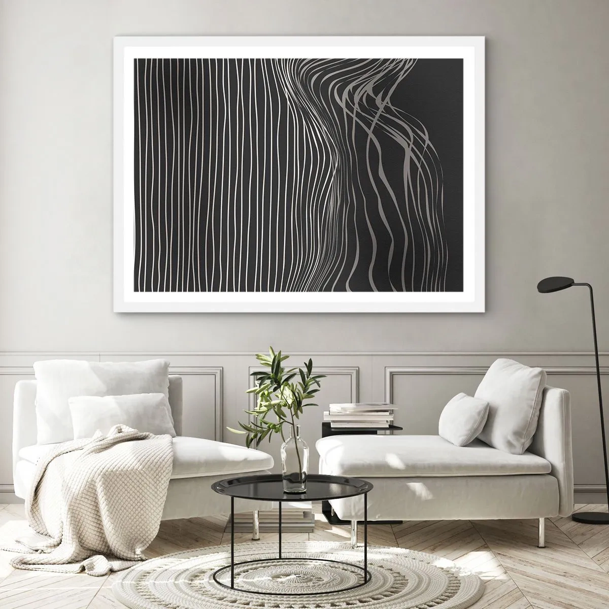 Plagát v bielom ráme - Rytmus a prízvuk - 91x61 cm