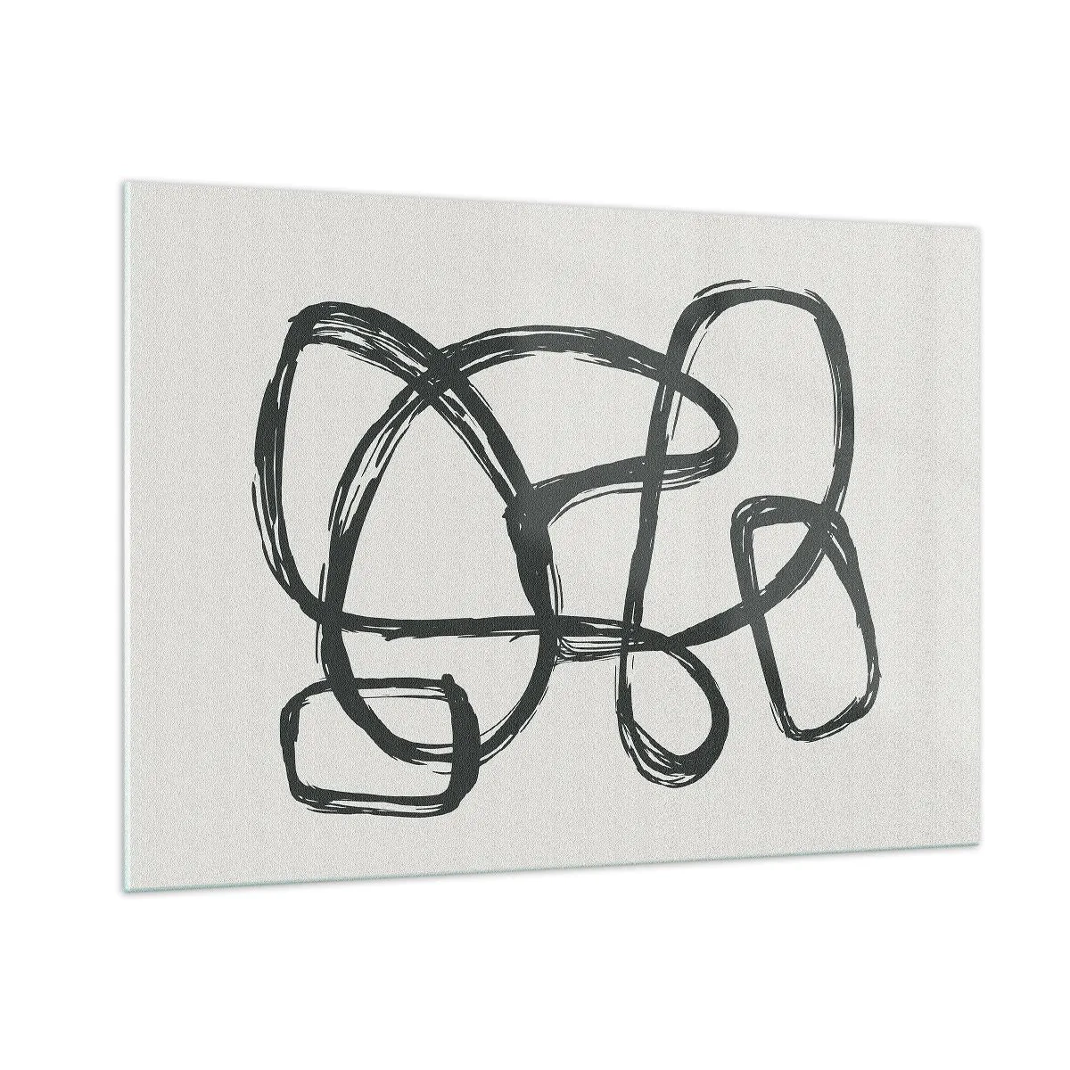 Obraz na skle - Abstrakcie v slučke - 100x70 cm