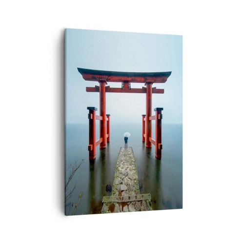 Obraz na plátne - Japonské zamyslenie - 50x70 cm