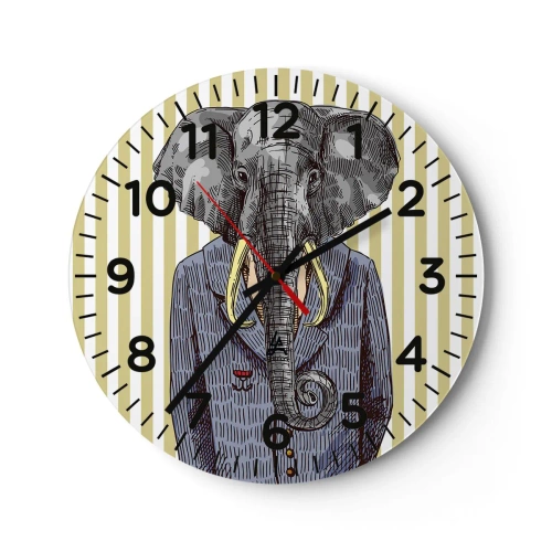 Nástenné hodiny - Elegantný od prírody - 30x30 cm