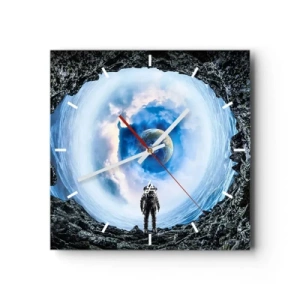 Nástenné hodiny - Už blízko domova - 30x30 cm