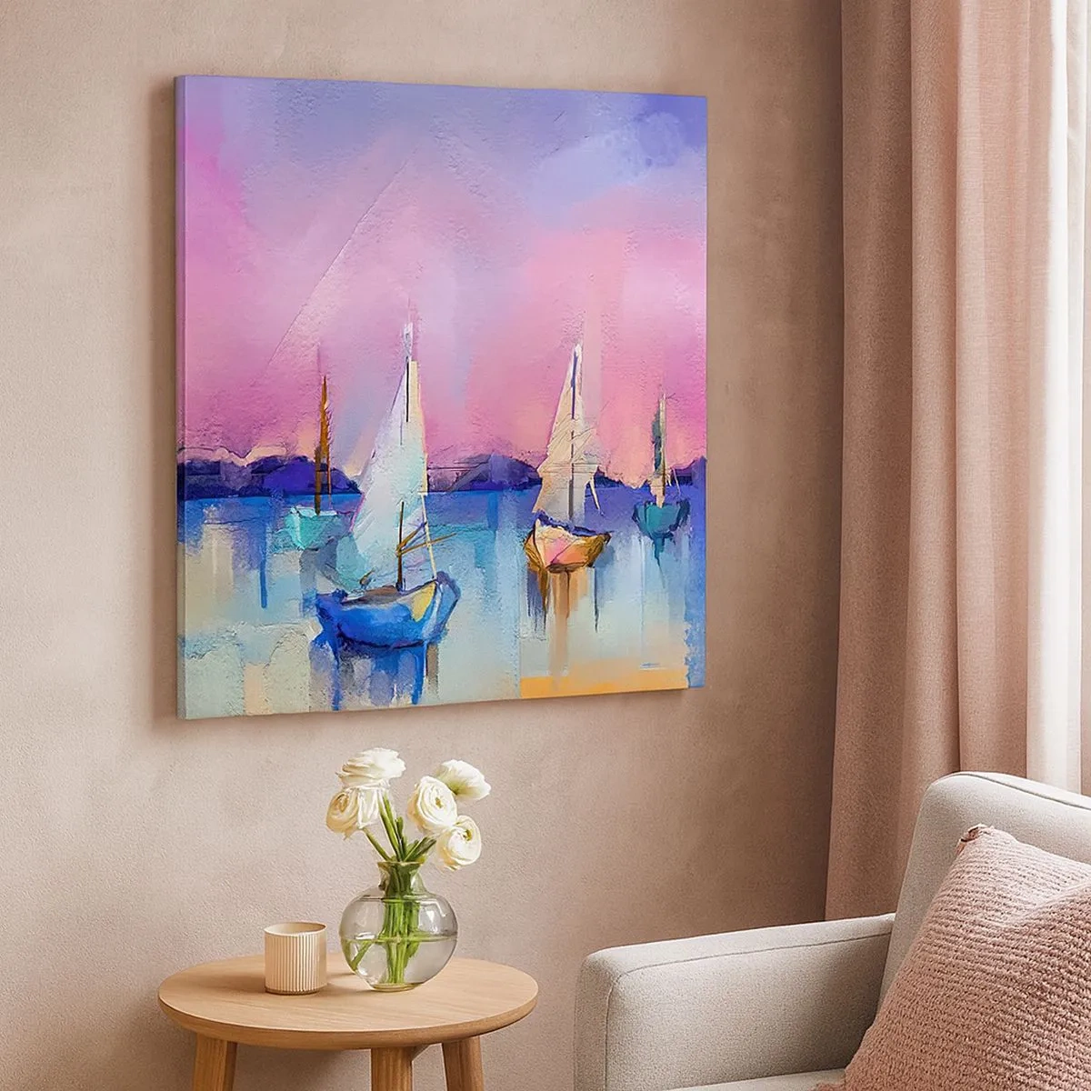 Obraz na plátne - Smer: široká voda - 30x30 cm