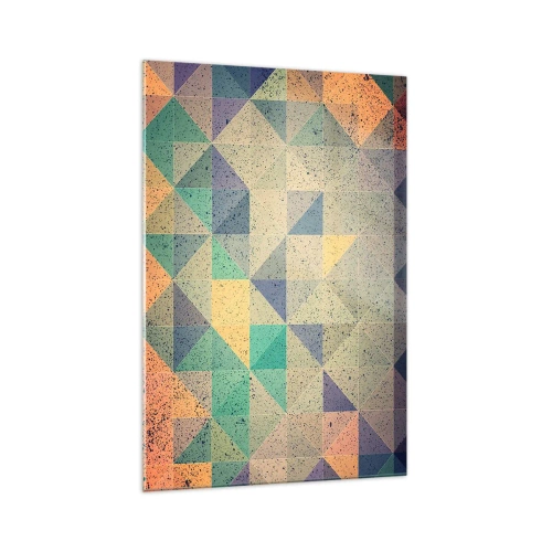 Obraz na skle - Republika trojuholníkov - 70x100 cm