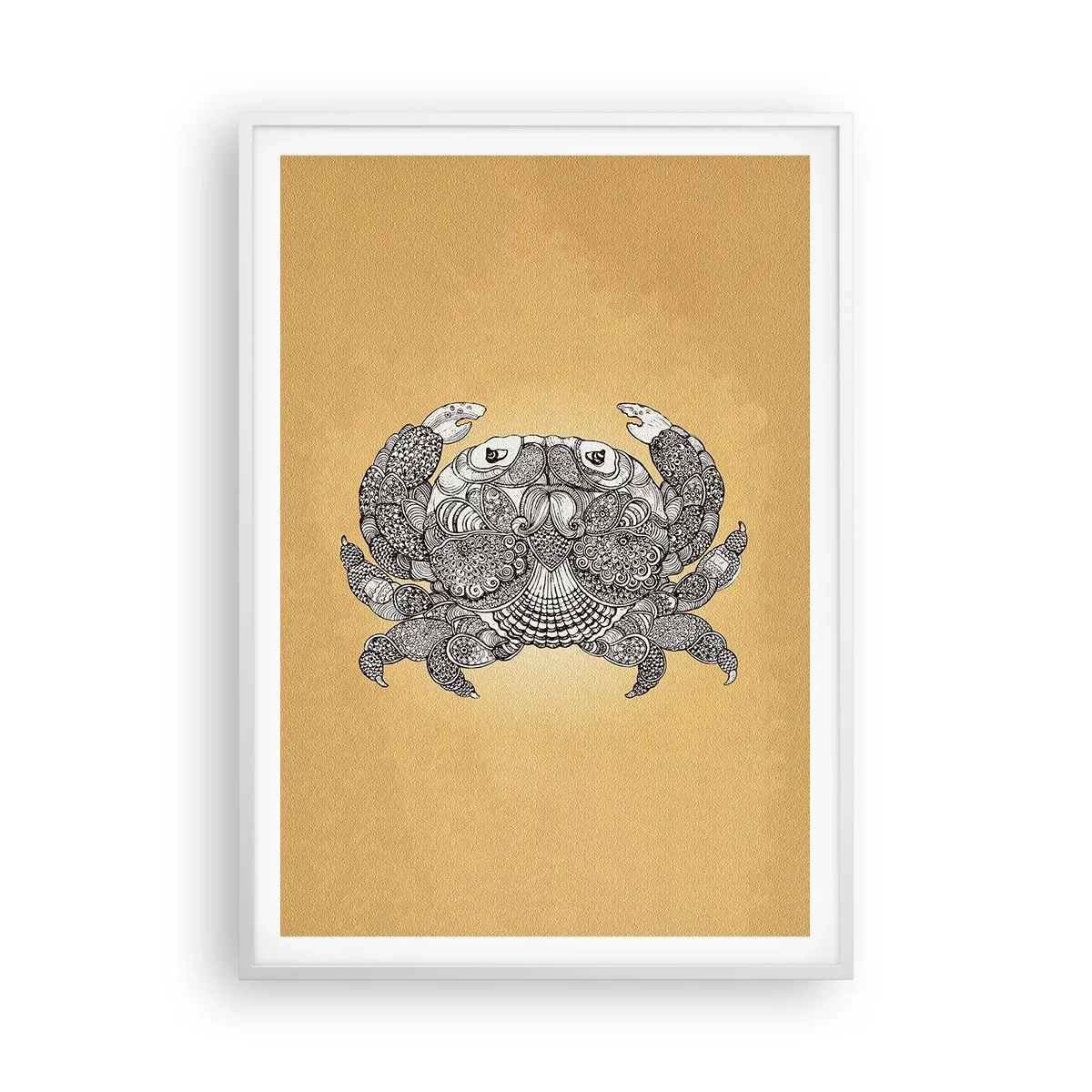 Plagát v bielom ráme - Príbehy pána Kraba - 70x100 cm