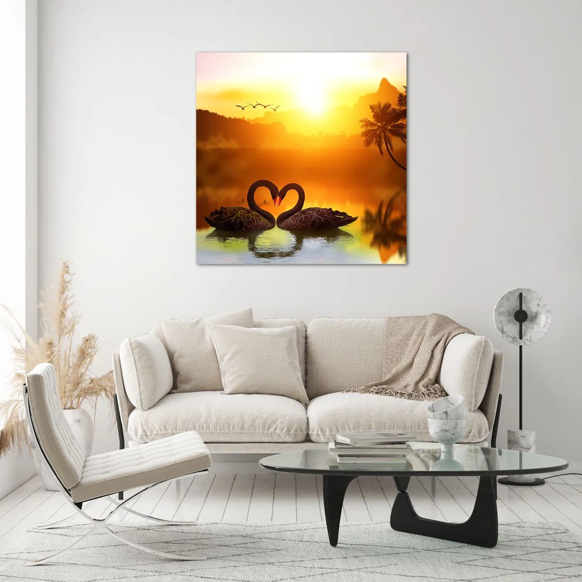 Obraz na skle - Všetko do páru - 70x70 cm