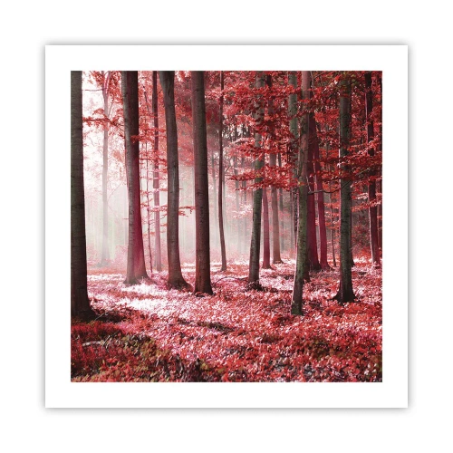 Plagát - Červená je rovnako krásna - 50x50 cm