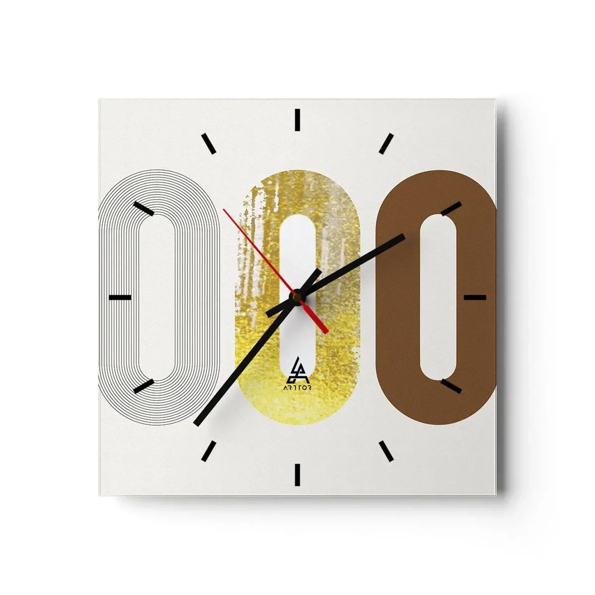Nástenné hodiny - Ooo! - 30x30 cm
