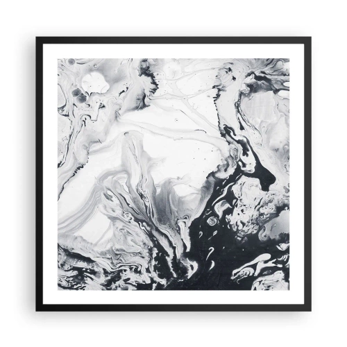 Plagát v čiernom ráme - Zemské vnútro - 60x60 cm