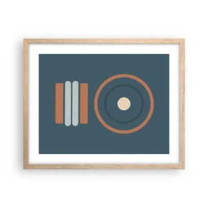 Plagát v ráme zo svetlého duba - Podstata vecí - 50x40 cm