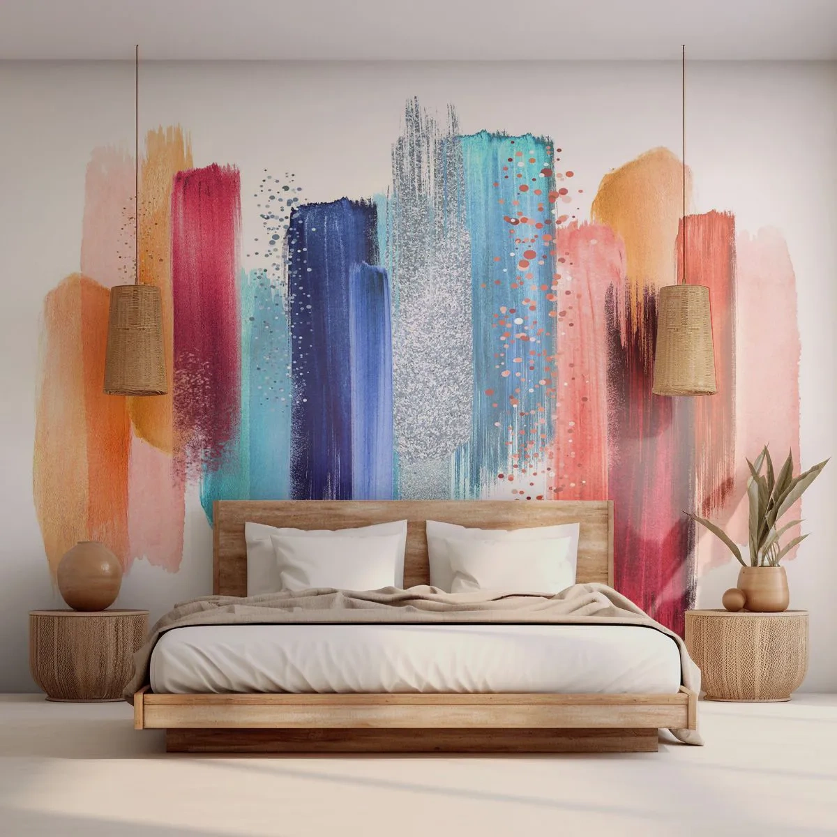 Fototapeta Premium Canvas - Hore a dole - Abstrakcia, Kus, Moderné umenie - 350x256 cm