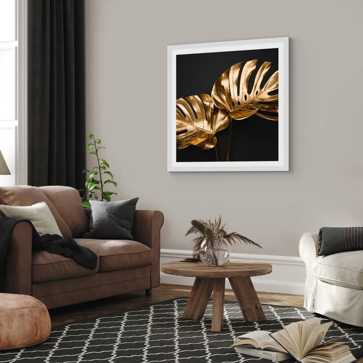 Plagát v bielom ráme - Poklady prírody - 40x40 cm