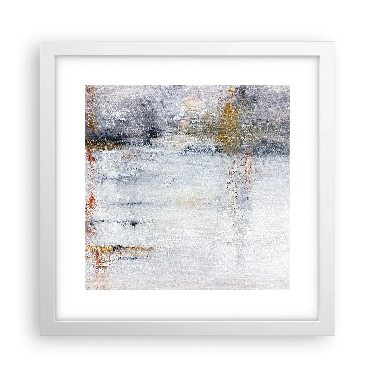 Plagát v bielom ráme - Za závojom vzduchu - 30x30 cm