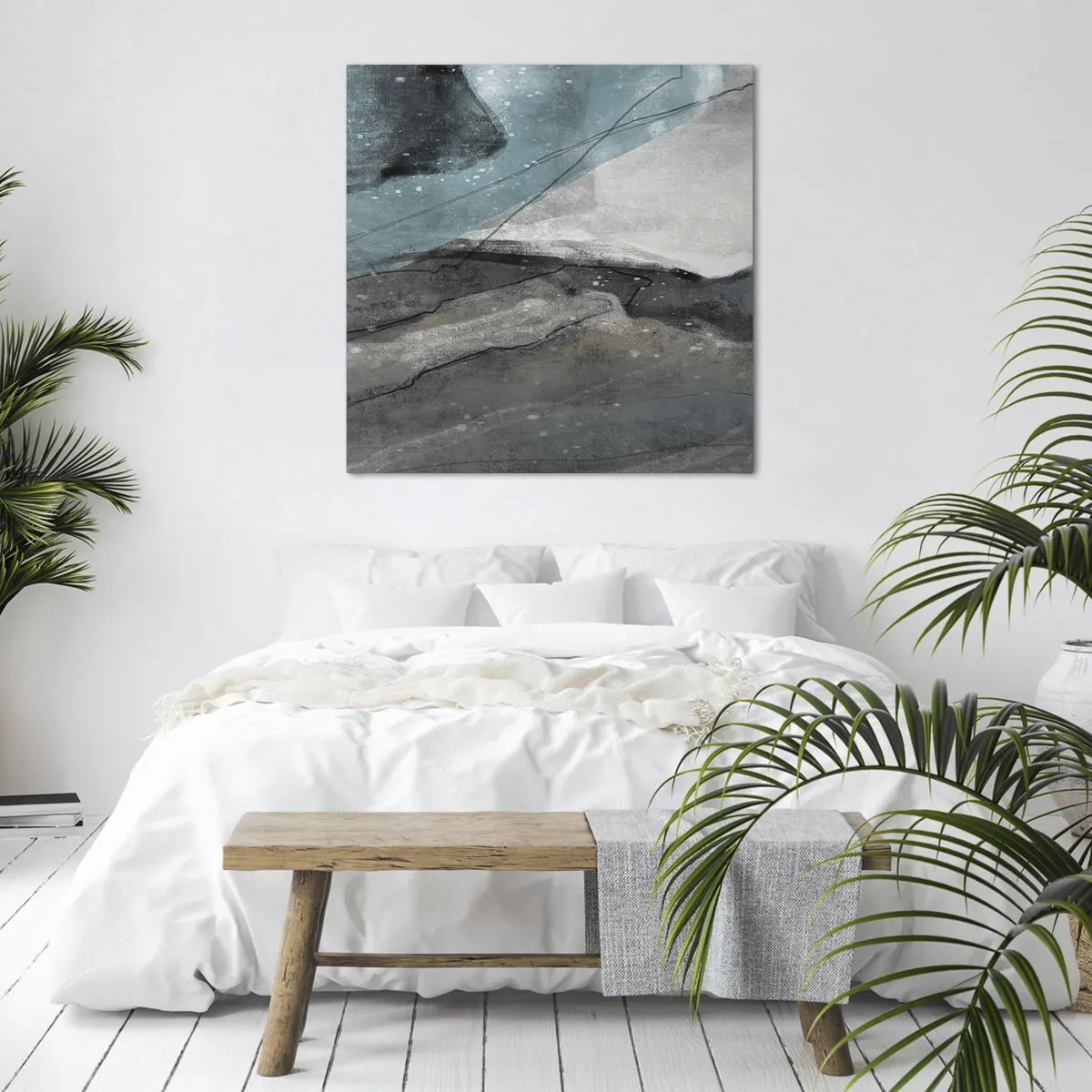 Obraz na plátne - Abstrakcie: skaly a ľad - 60x60 cm