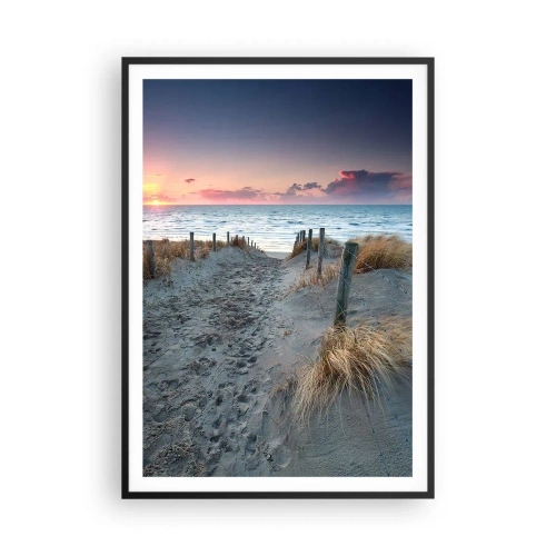 Plagát v čiernom ráme - Šiel by som s tebou na kraj světa… - 70x100 cm