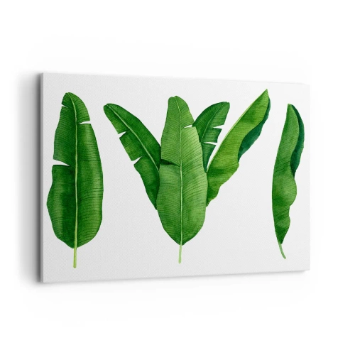 Obraz na plátne - Zelená symetria - 100x70 cm