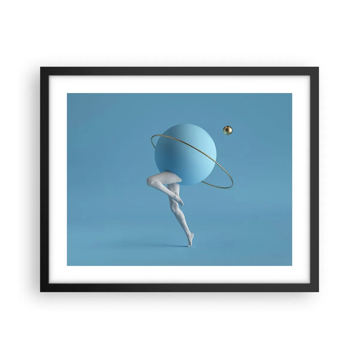 Plagát v čiernom ráme - Šialenstvo planét - 50x40 cm