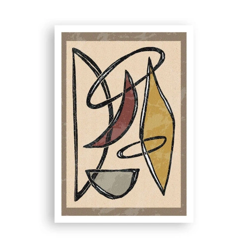 Plagát - Kompozícia – oblúky a ovály - 70x100 cm