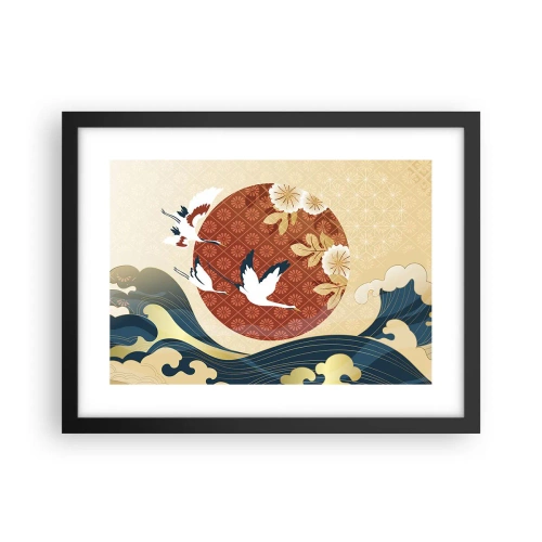 Plagát v čiernom ráme - Japonská rozprávka - 40x30 cm
