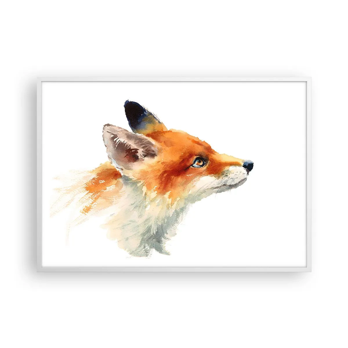 Plagát v bielom ráme - Opatrnosti nie je nikdy dosť - 100x70 cm