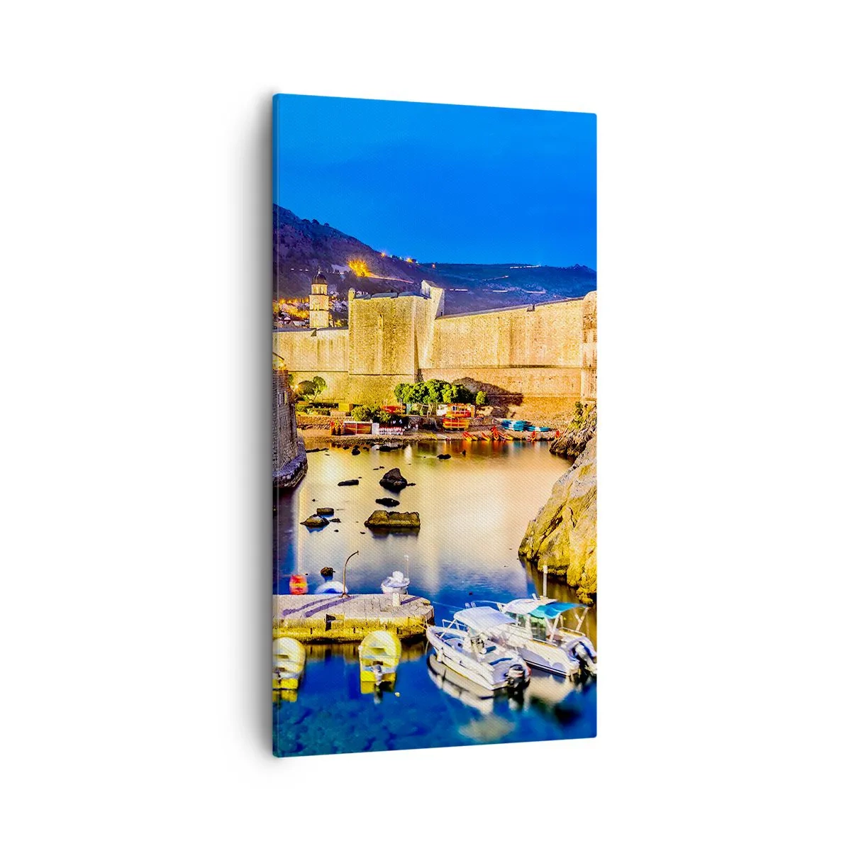 Obraz na plátne - Žiarivá noc nad Jadranom - 55x100 cm