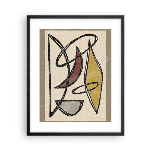 Plagát v čiernom ráme - Zvisle a vodorovne - 40x50 cm