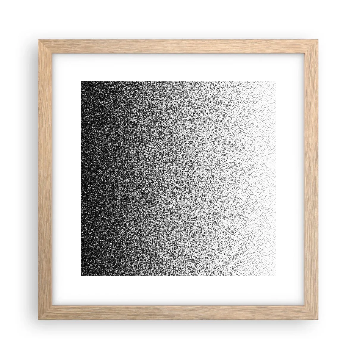 Plagát v ráme zo svetlého duba - Smerom ku svetlu - 30x30 cm