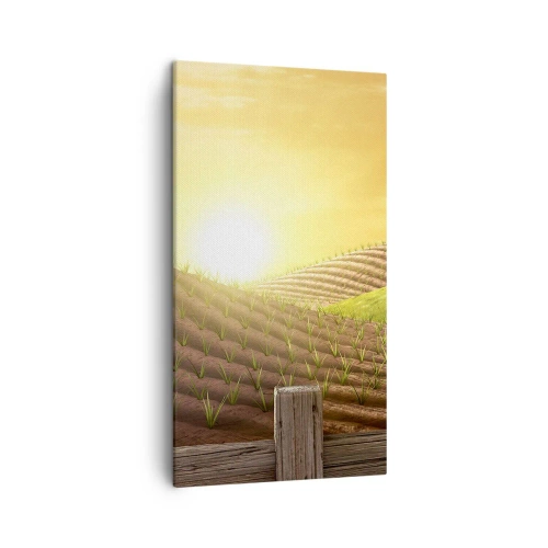 Obraz na plátne - Farma ako z rozprávky - 45x80 cm