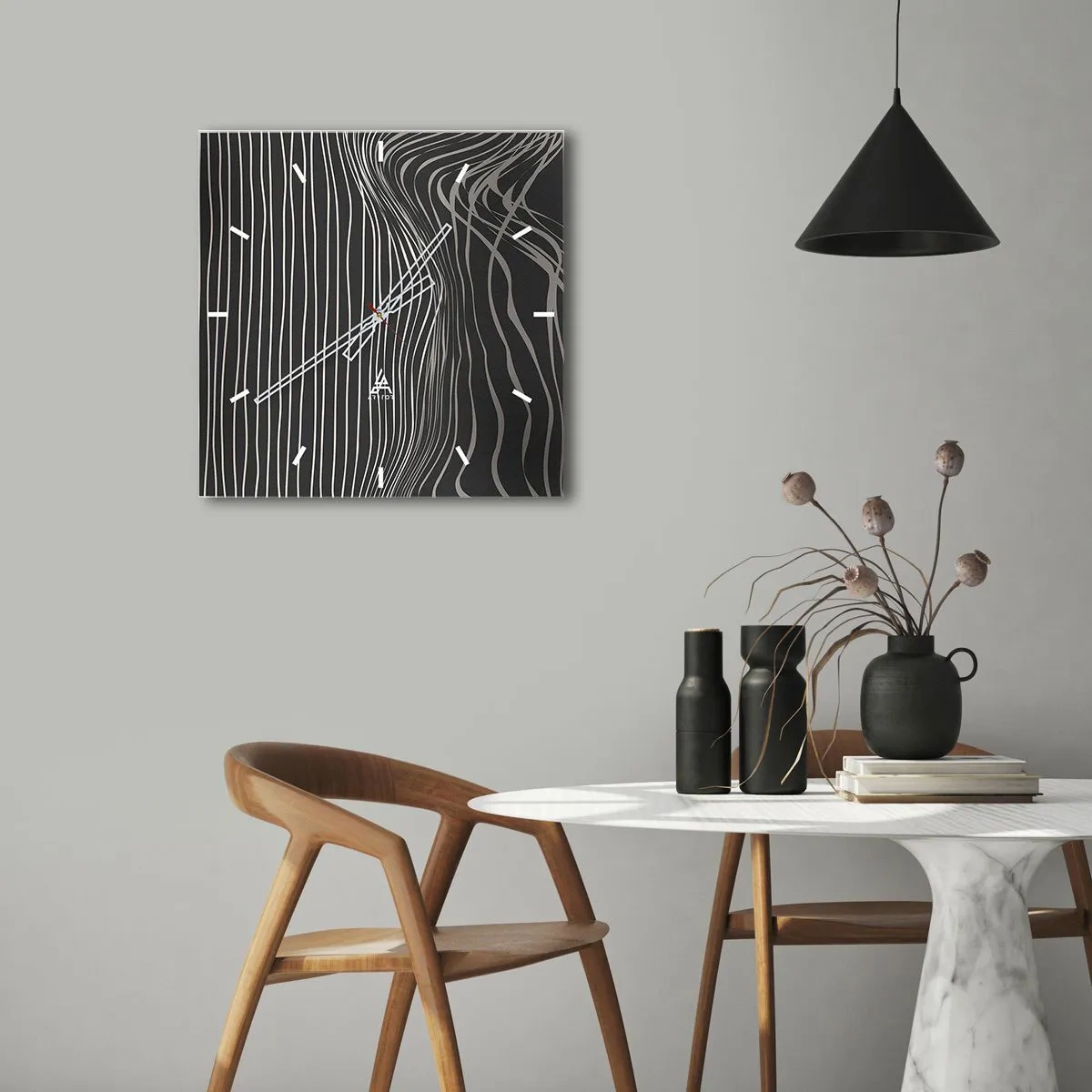 Nástenné hodiny - Rytmus a prízvuk - 40x40 cm