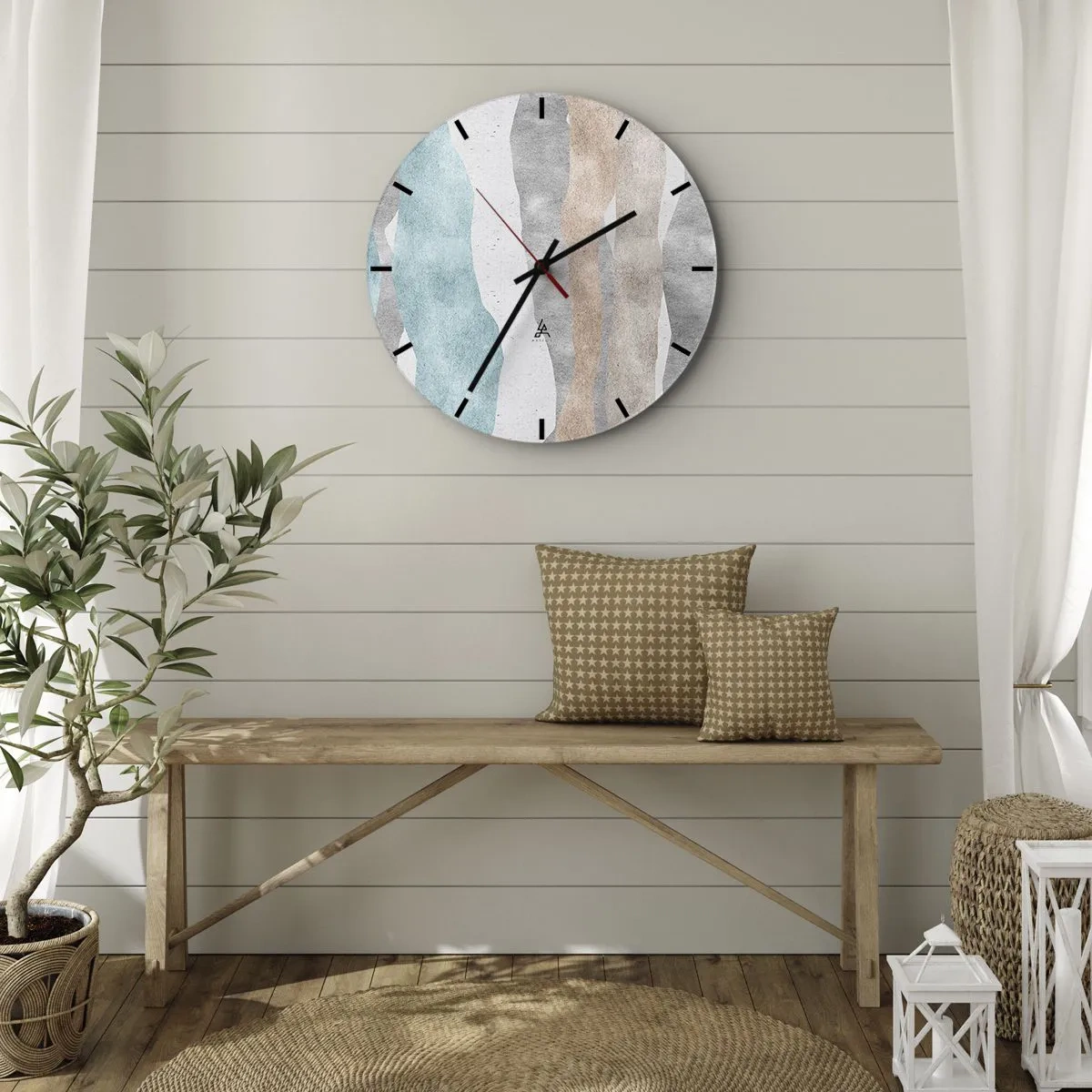 Nástenné hodiny - Štúdia blízkosti - 40x40 cm