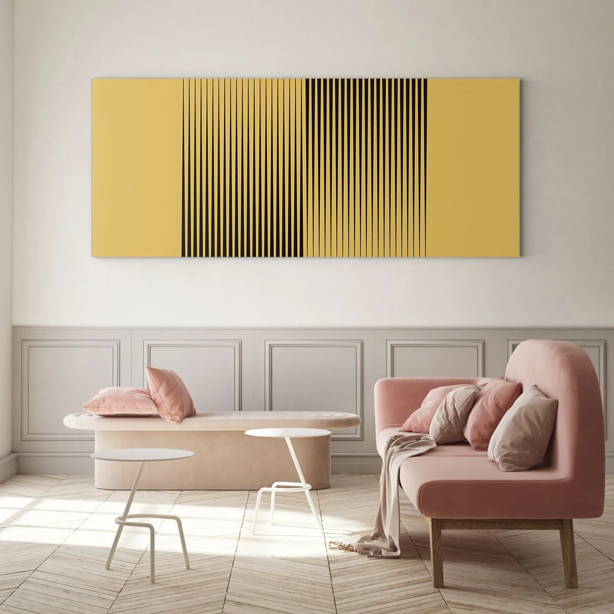Obraz na skle - Štvorec protikladov - 100x40 cm